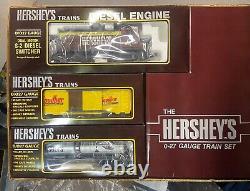 Ensemble de trains électriques K-LINE HERSEY'S Chocolate en échelle 0-27, 6 unités, neuf dans sa boîte.