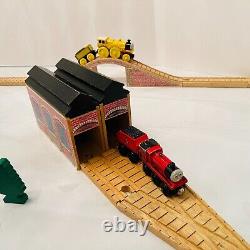 Ensemble de trains en bois Thomas & Friends Wooden Railway Clickity Clack Track Vintage