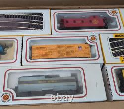 Ensemble de trains modèles vintage Bachmann à l'échelle HO Overland Limited de la Santa Fe Railroad