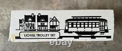 Ensemble de trolley motorisé Lionel 6-21924 pour les vacances de Noël sur voie ferrée O-27, neuf.