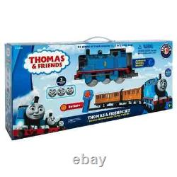 Ensemble de voie de train télécommandée Thomas Prêt à jouer Jeu de jouets Cadeau Locomotive bleue