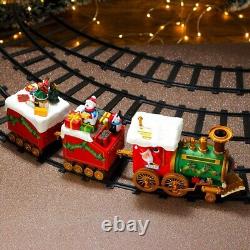 Ensemble de voies de train de Noël de 1,35 m, décoration de vacances, cadeau festif! Jouets de Noël