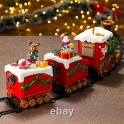 Ensemble de voies de train de Noël de 1,35 m, décoration de vacances, cadeau festif! Jouets de Noël