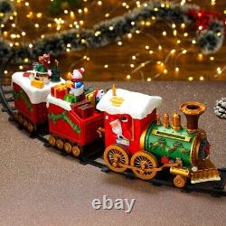 Ensemble de voies de train de Noël de 1,35 m, décoration de vacances, cadeau festif! Jouets de Noël