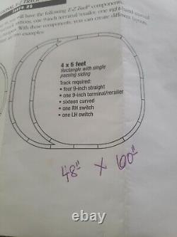 Ensemble de voies de train ovales Bachmann E-Z Track à l'échelle HO 48 X 60 avec Aiguillage R & L