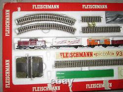 Fleischmann 9350 N Piccolo Br212 Ensemble de train diesel Loco avec voie supplémentaire testée A