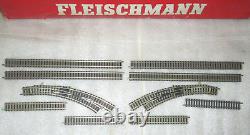 Fleischmann 9350 N Piccolo Br212 Ensemble de train diesel Loco avec voie supplémentaire testée A