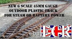 G Rail Ferroviaire Scale 45mm Track Plastic Gauge, Battery & Steam Power Train Set