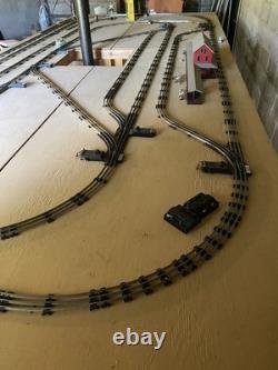 GRAND Lot de rails/accessoires de train Lionel modèle/commutateur de train de plus de 180 pièces
