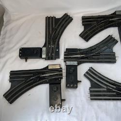 GRAND Lot de rails/accessoires de train Lionel modèle/commutateur de train de plus de 180 pièces