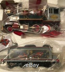 Hawthorne Village CIVIL War Confédérés Train Express Voitures Set Et Piste Nib