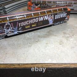 Hawthorne Village Cleveland Browns NFL 5 Pc. Train Set -41 Pc. Track-mit-works
