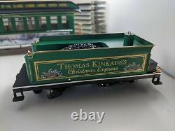 Hawthorne Village Thomas Kinkade Christmas Express Train Set 3 Pcs & (10) Pistes