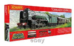 Hornby Tornado Express Starter Train Set New Boxed R1225m Oo Gauge 176 Échelle