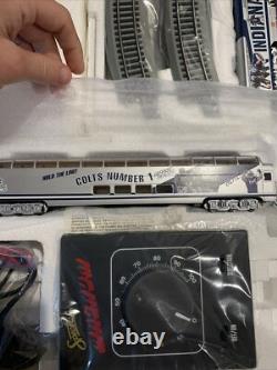 Indianapolis COLTS - Ensemble de train Hawthorn EZ-Track, moteur, 16 rails, 3 voitures, 2 COA