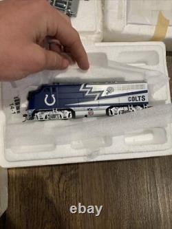 Indianapolis COLTS - Ensemble de train Hawthorn EZ-Track, moteur, 16 rails, 3 voitures, 2 COA