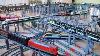 Installation De Circuit De Train Lego 350m Avec Grands Ponts, Aiguillages Automatisés Et Gare Ferroviaire