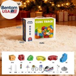 Jouet Cube Track Fusion, ensemble de train électrique Klick Rail pour enfants avec défi gravité