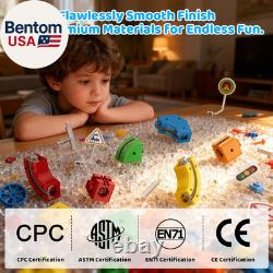 Jouet Cube Track Fusion, ensemble de train électrique Klick Rail pour enfants avec défi gravité