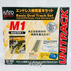 KATO N Scale UNITRACK M1 Ensemble de rails ovale de base 20-852 Kit de train modèle