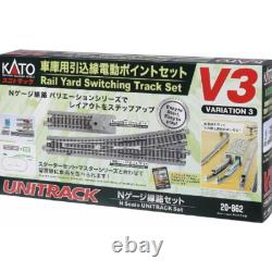 KATO N Scale UNITRACK V3 Ensemble de Gare avec Aiguillage Électrique 20-862 - Modèle de Train KATO N Scale UNITRACK V3 Ensemble de Gare avec Aiguillage Électrique 20-862 - Modèle de Train