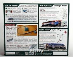 Kato 1060031 N Scale Chicago Metra Mp36pk Passenger Train Set Track & Power