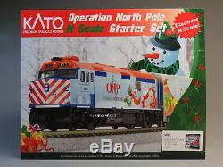 Kato N Scale 2016 Fonctionnement Du Nord Pole Starter Set Train Ovale Suivre 106-0036 Nouveau