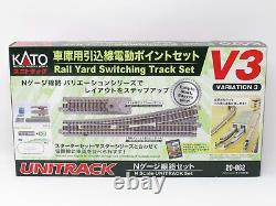 Kato Unitrack 20-862 V3 Ensemble de rails d'extension pour manœuvre de triage N Scale Trains