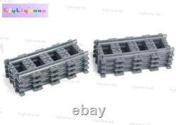 Kit de blocs de construction de train MOC 75 pièces, voies de pont, 6079in