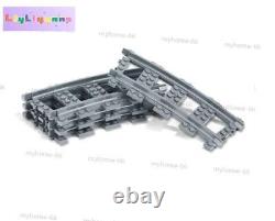 Kit de blocs de construction de train MOC 75 pièces, voies de pont, 6079in