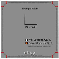 Kit de salle à monter au mur en échelle O pour Lionel et autres rails de train (échelle O)