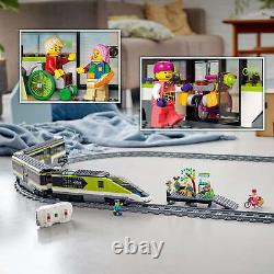 LEGO City Express Train de passagers 60337 Jouet télécommandé 2 wagons 24 rails