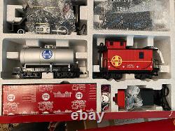 @ LGB Santa Fe Freight Train Starter Set 72423 G Scale Complet avec Boîte - Utilisé