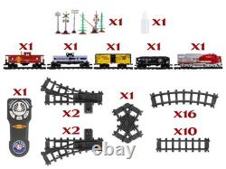 LIONEL Ensemble de train jouet à batterie O Gauge de marchandises Santa Fe avec télécommande 712130