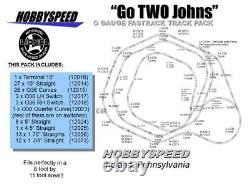 LIONEL FASTRACK ALLER DEUX JOHNS PACK DE VOIE COMPLÈTE modèle de train de chemin de fer O GAUGE