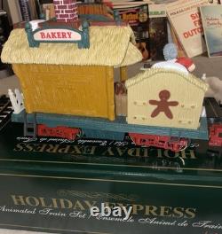 Le TRAIN ANIMÉ DE NOËL HOLIDAY EXPRESS #384 Ensemble de Voitures et Pistes Supplémentaires 8 Voitures