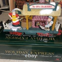 Le TRAIN ANIMÉ DE NOËL HOLIDAY EXPRESS #384 Ensemble de Voitures et Pistes Supplémentaires 8 Voitures