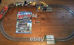 Lego 60098 City Heavy-haul Train Set Manuels Minifigures 9v Trail Works