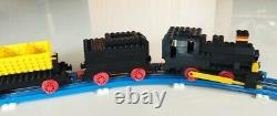 Lego 725 Vintage 12v Train De Marchandises Et Piste Avec Instructions, Rare