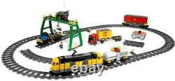 Lego 7939 City Cargo Train 100% Complet Avec Instructions, Voies Et Minifigs