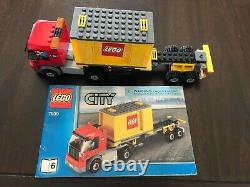 Lego 7939 City Cargo Train 100% Complet Avec Instructions, Voies Et Minifigs