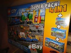 Lego City 66493 Remote Control Cargo Train, Station, Pistes Et Fonctions Électriques