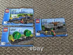 Lego City Cargo Train 60052 Avec 3 Wagons Et Voie Ferrée