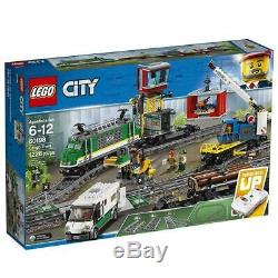 Lego City Cargo Train 60198 Remote Control Train Tracks Construire Avec Nib