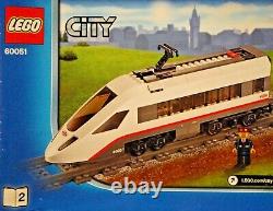 Lego City Remote Cntrl Train De Voyageurs À Grande Vitesse (60051) + Voie Et Points Supplémentaires
