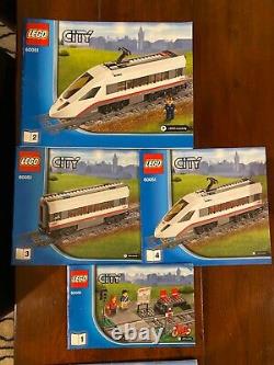 Lego City Trains De Voyageurs 7938 60051 Deux Ensembles De Pistes Figurines