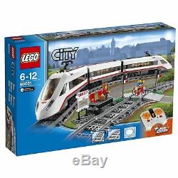 Lego City Ville 60051 Haute Vitesse À Distance Infrarouge Train De Passager Moteur Pistes Nisb