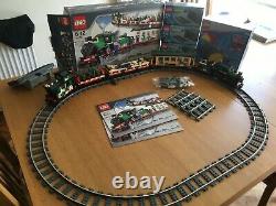 Lego Creator 10173 Train De Vacances D'hiver Avec Système Électrique 9v Et Piste