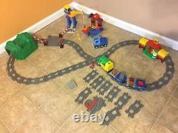 Lego Duplo Deluxe Train Set (5609) Et Tunnel (2938) Avec Voies, Train, Voitures