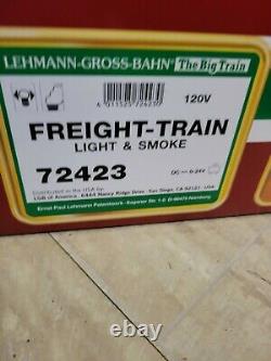 Lgb G Scale Santa Fe Freight Train Starter Set #72423 Moteur, Voie